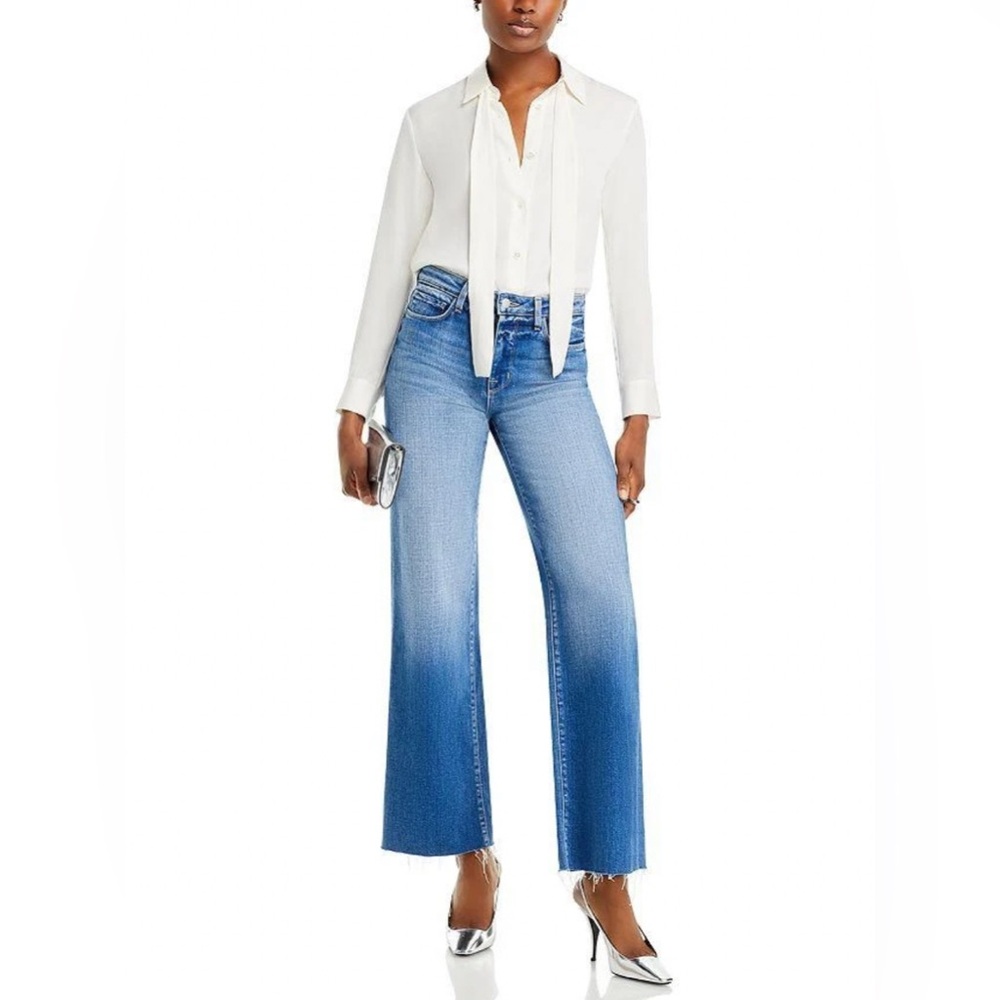 L'AGENCE Scottie High Rise Wide Leg Jeans in Hayward